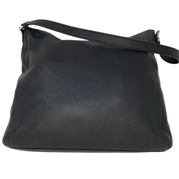 KATE SPADE Purse Hobo Shoulder Bag Black Pebbled Leather - Picture 3 of 12